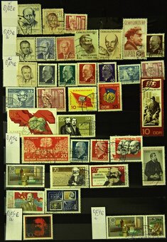 Známky - Komunistický vodcovia 37ks + 3 aršíky - 2