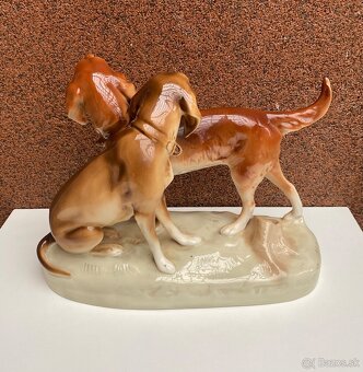 2 sošky psov Royal Dux - 2