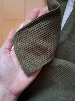 olivove khaki rebrovane minisaty - 2