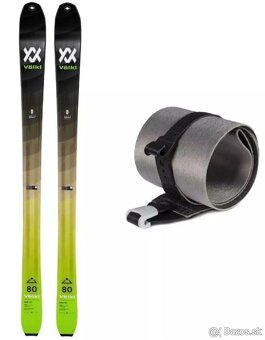 volkl rise 80 set - 156cm viazanie Fischer skialp lyže - 2