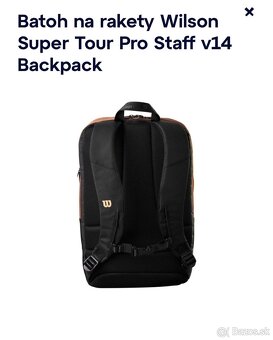Batoh na rakety Wilson SUPER TOUR PRO STAFF w14 backpack - 2