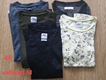 Pánske tričká Zara, Pull&Bear... - 2
