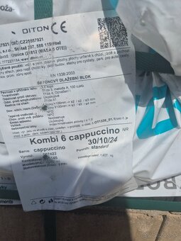 Betónová dlažba diton kombi- hr. 6 cm- 64,8 m2 - 2