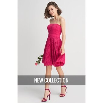 Cyklamenové spoločenské šaty NOVÉ - 2