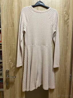 Predám béžové šaty veľ. S-M - 2