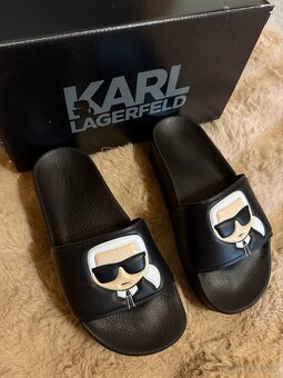 karl lagerfeld original damske letne slapky na platforme - 2