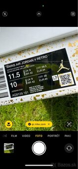 Tenisky Air Jordan 4 Retro EUR 44 - 2