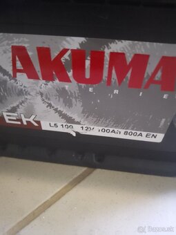 Akumulátor autobatéria akuma vortex 100ah - 2