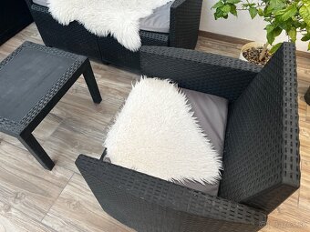 Terasove sedenie umely ratan s uloznym boxom - 2