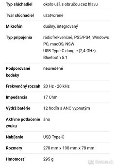 PS5 Slúchadlá 3D pulse - 2