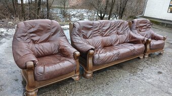 Kožená sedací souprava 3+1+1 - 2