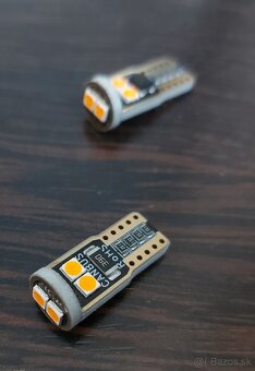 LED žiarovky W5W T10 oranžová - sada 2ks - 2