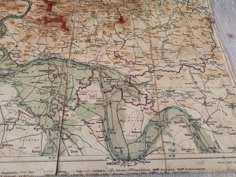 Stará německá mapa Leitmeritz (Litoměřice), J.J.Schweizer - 2