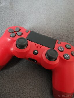 PS4 ovládač - červený - 2