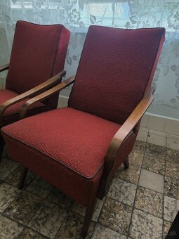 🛋️ Retro sedacia súprava (2 kreslá + sedačka) 🪑 - 2