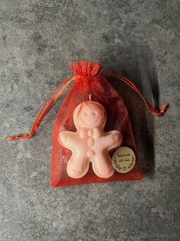 Vianocny pernik sviecka z prirodneho sojoveho vosku - 2