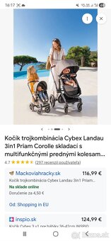 Cybex landau corollle kocik pre dievcatka - 2