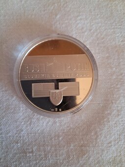 Strieborná minca Bush Putin - 2