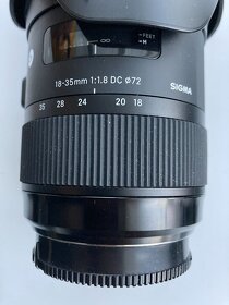 Objektív Sigma 18-35 1:1.8 DC pre Sony A-Mount - 2