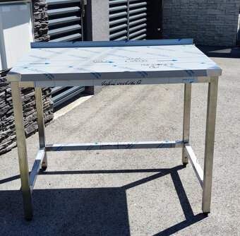 Pracovné stoly, nerezové, kuchynské, gastro, antikorové - 2