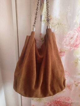 Hnedá kožená kabelka 2 - 2