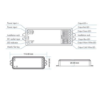 WiFi / RF Tuya LED controller WT5 - 2