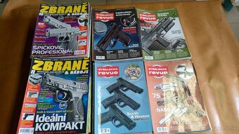Časopisy strelecká revue, zbrane a náboje - 2