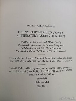 P. J. Šafárik : Dejiny slovenského jazyka a literatúry všetk - 2