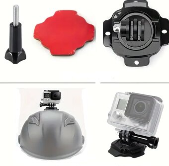 Držiak GoPro na prilbu - 360° otočný - 2