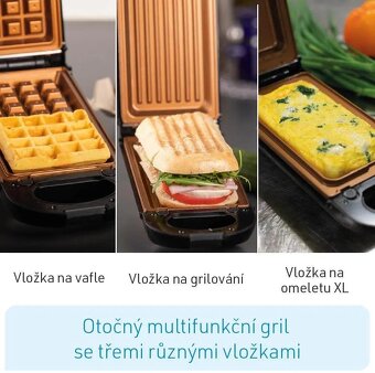 Multifunkčný gril Livington FlipSwitch 3v1 - 2