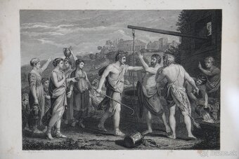 Starý grafický list z 19. storočia - 2