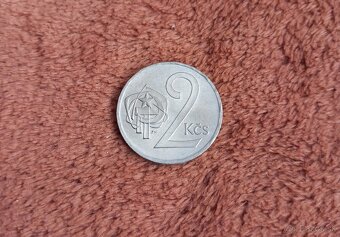 Predám najvzácnejšiu obežnú mincu 2 kčs 1976, Stav 0/0 - 2