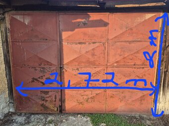 Železná garážová brána - 2