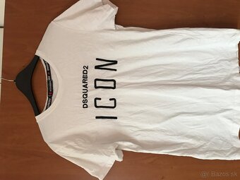 DSQUARED2 white pánske tricko L - 2