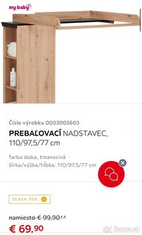 Prebaľovacia komoda - 2