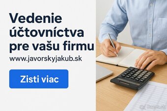 Účtovníctvo , mzdy a personalistika už od 19eur mes. - 2