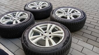 Predám elektróny so zimnými pneu 205x55r16 5x112 r 16 - 2