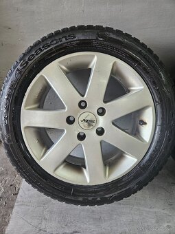 Predám alu disky 5x112 r16 + zimné pneu 205/55/r16 - 2