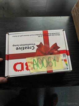 3D LED nočná lampa s diaľkovým ovládačom – srdce „50 Years – - 2