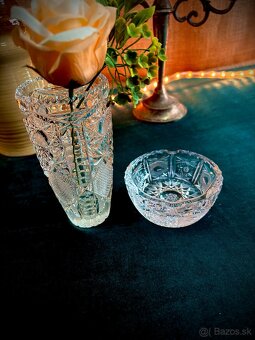 Brúsená váza + popolník - 2