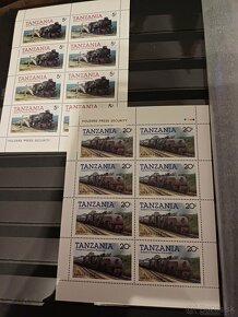 predám známky - vlaky - Tanzania - 2