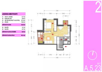2 izbový byt 49m2 v novostavbe Byty Medická, Košice-Terasa - 2