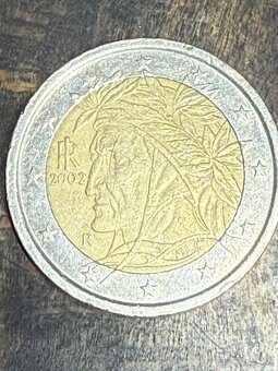 2 eurova minca Dante Alighieri - 2