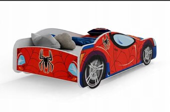 Detská posteľ auto Spiderman- REZERVOVANÉ - 2