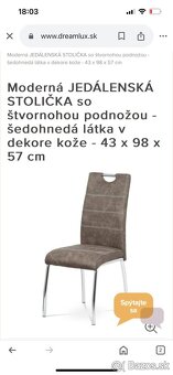 jedálenské stoličky - 2