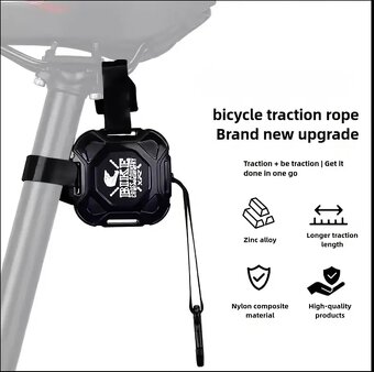 Navíjacie ťažné lano na bicykel - 2