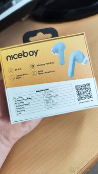 Nové slúchadlá Niceboy HIVE pins 3 ANC Powder blue - 2