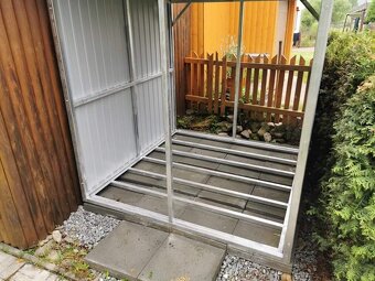 Prístrešok na palivové drevo 3x1,2m RAL3011 višňa - 2