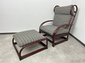 Masívne kreslo ušiak s podnožou Gervasoni Italy - 2