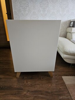 KLUPS Postieľka detská so zábranou Noah biela 120x60 cm - 2